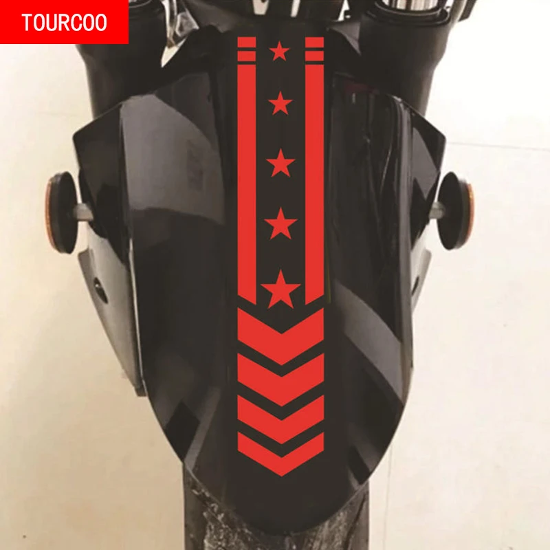 

Motorcycle Pull Flower Track Sports Car Locomotive Fender Sticker Waterproof Modification Accessories