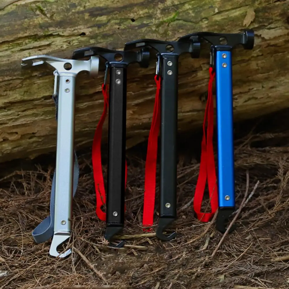 

Tent Pegs Hammer Practical Lightweight Hook Design Outdoor Tent Hammer Nail Puller for Hunting Camping Hammer Tent Hammer