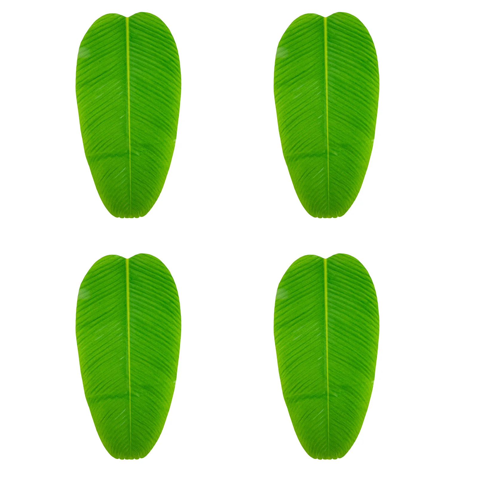 

Leaves Leaf Decor Tropical Green Mat Table Coaster Palm Artificial Placemats Faux Cup Room Coasters Party Decoration Banana