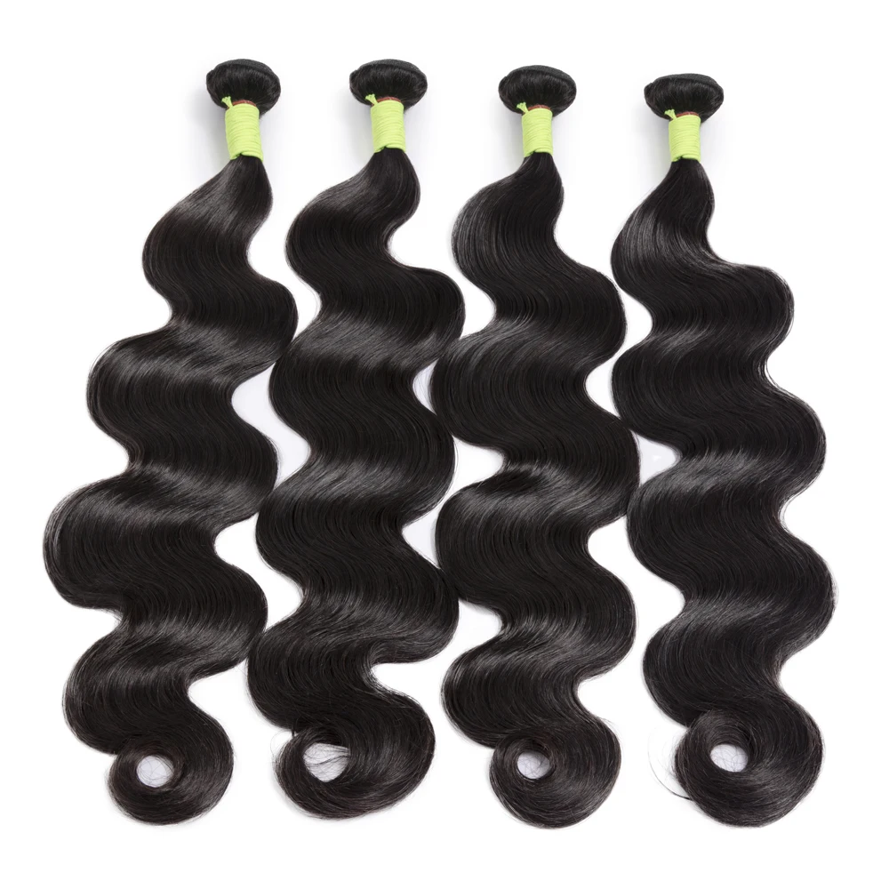 

Body Wave Bundles 10A Unprocessed Peruvian Hair Body Wave Human Hair Extensions Natural Black Color Weave Bundles Hair No Tangle