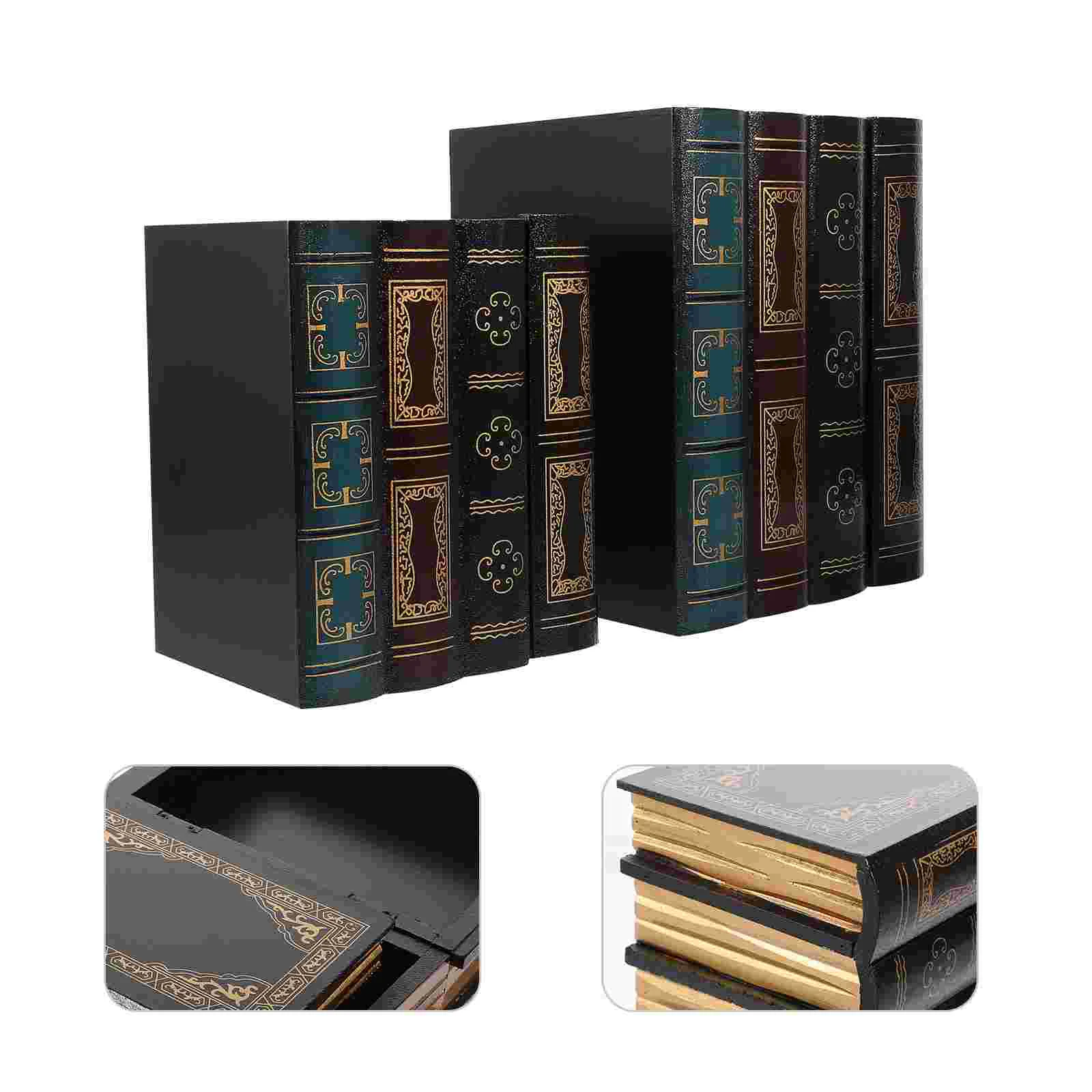 

Book Books Decor Fake Box Faux Decoration Decorative Bookshelf Storage False Simulation Tablefarmhouse Rustic Desktop Props