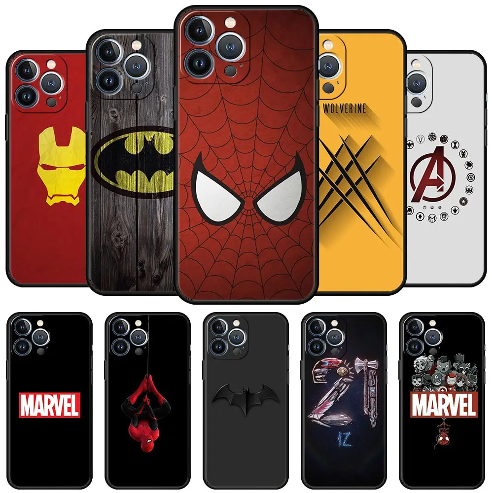 

Cover Case for iPhone 11 12 13 Pro Max Mini 11Pro 12Pro 13Pro SE X XS Max XR 5 6 6S 7 8 Plus Trend Casing Korea Marvel Avengers