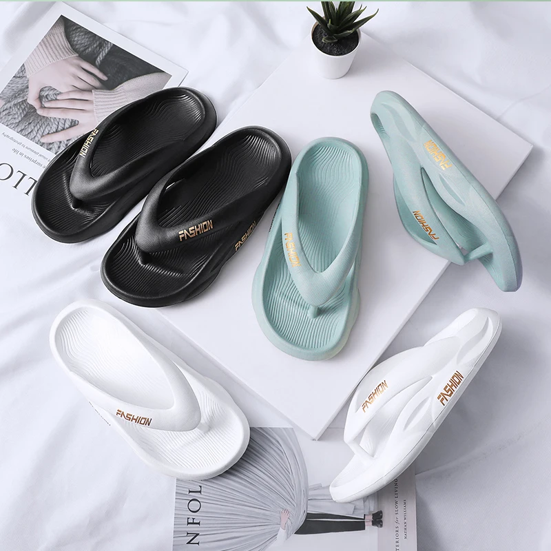 

Summer Flip Flops Mens Thong Sandals Breathable Female Shoes Thick Bottom Non-slip Slide Slippers Outdoor Indoor Couples Shoes