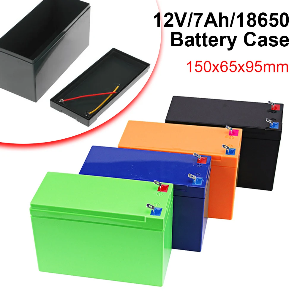 

12V 7Ah Battery Case For 18650 Lithium Battery Cells Empty Box Holder Nickel Strip Storage Box Container For DIY Battery Pack