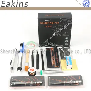Программируемый Электрический мини-паяльник TS100, паяльная станция 65 Вт с цифровым OLED экраном и регулировкой температуры