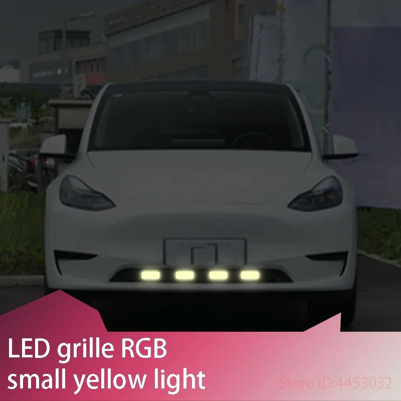 ДЛЯ Tesla model 3 y 2023 2022 2020 Автомобильная передняя светодиодная решетка RGB