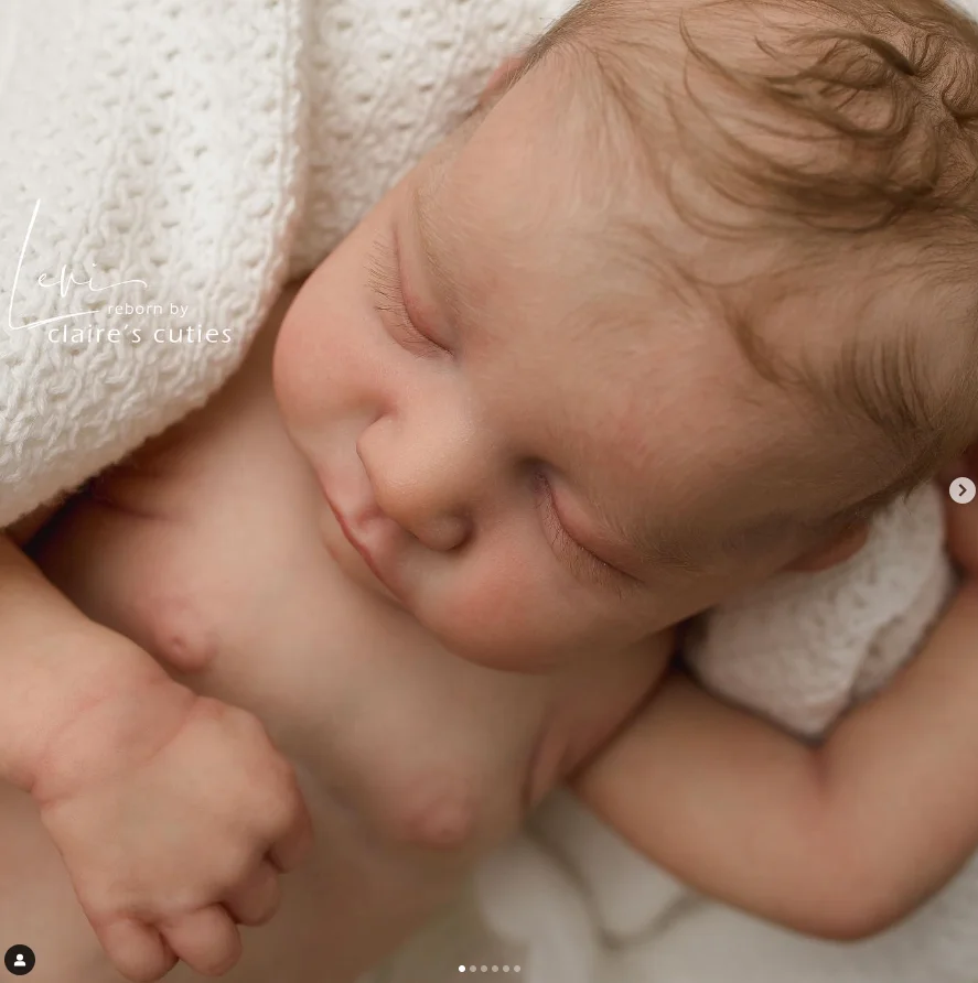 Кукла новорожденная силиконовая виниловая 48 см