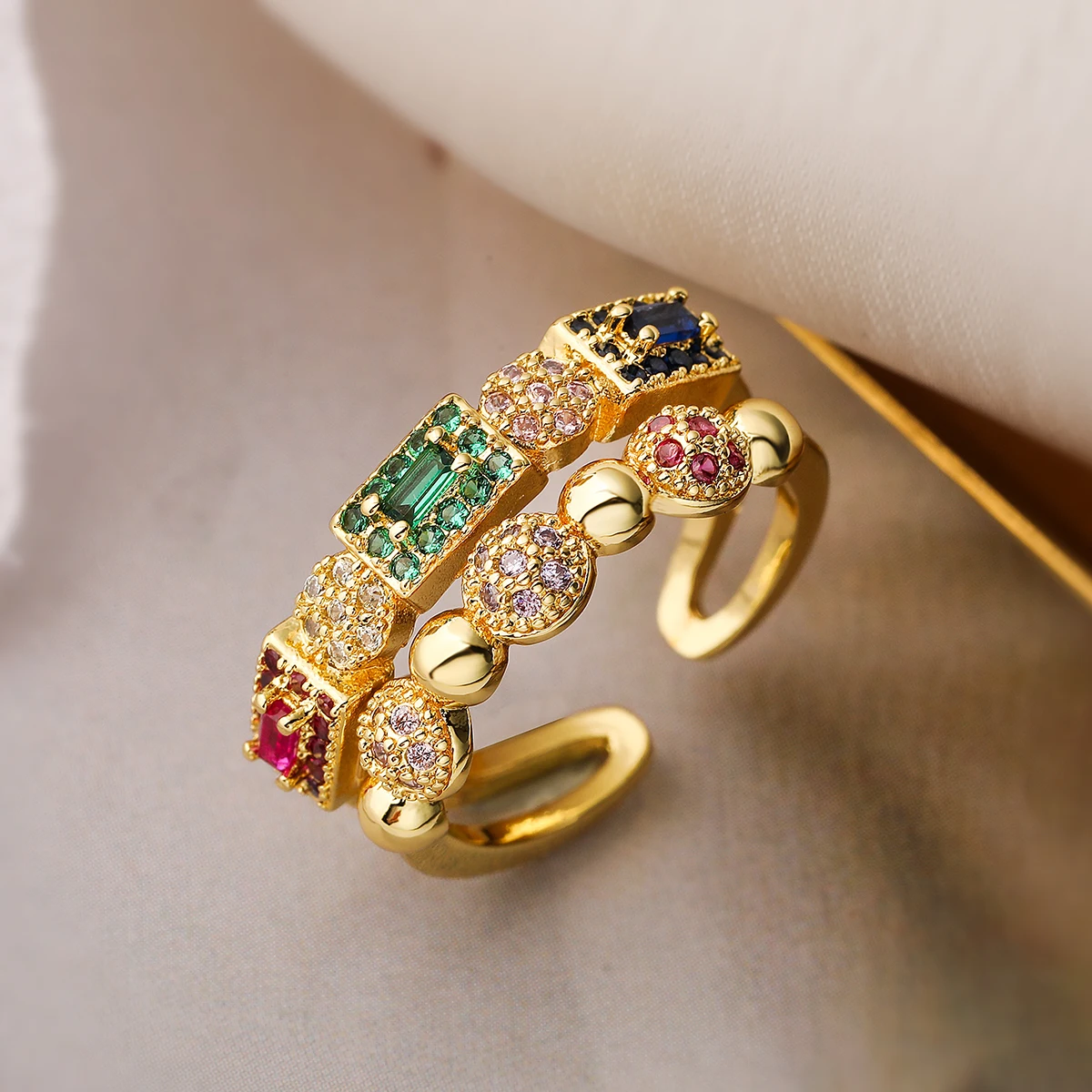 Винтажные кольца NEWBUY из циркония