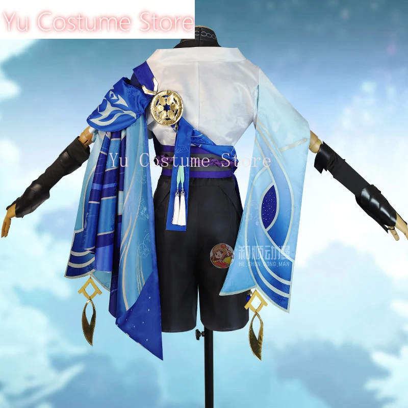 Ю Аниме! Genshin Impact Wanderer Scaramouche игровой костюм красивая униформа косплей Хэллоуин