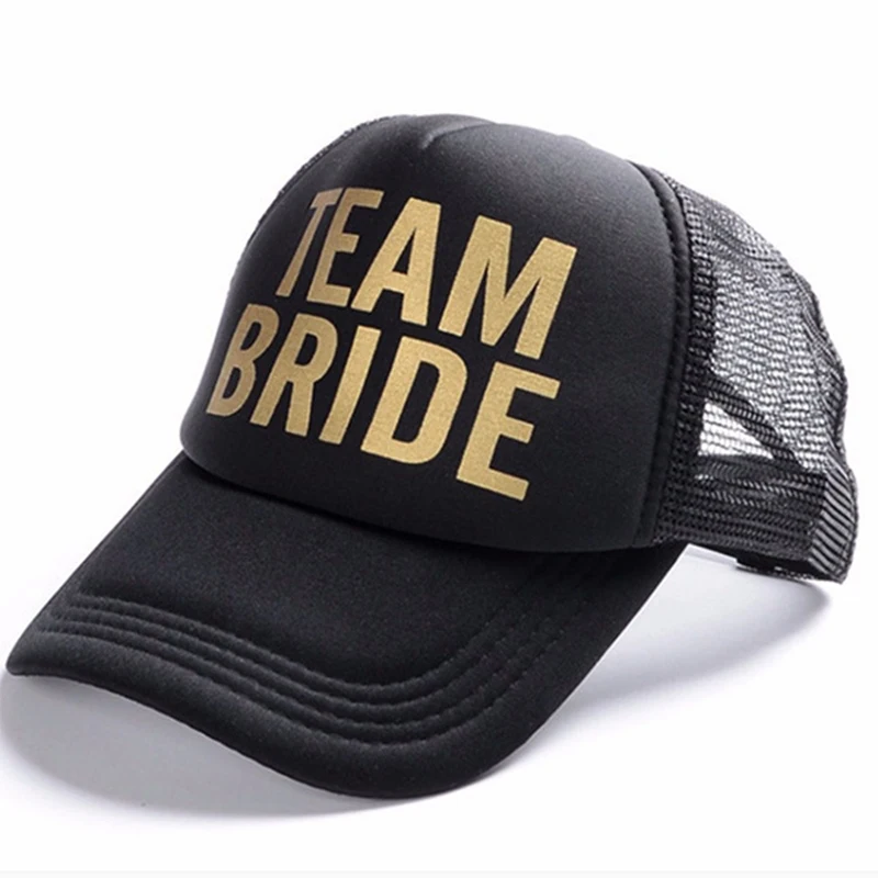 Женская сетчатая Кепка-тракер с надписью надпись Bride Tribe Мужская Регулируемая