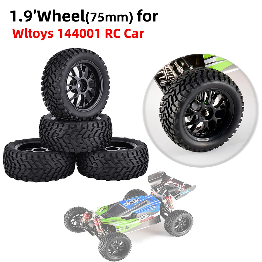 Шины для внедорожников 75 мм 85 мм для багги, колесо 12 мм для Wltoys 144001 1/14 1/16 1/10 Traxxas Trx-4 Tamiya A959 959B Drift RC Racing Car