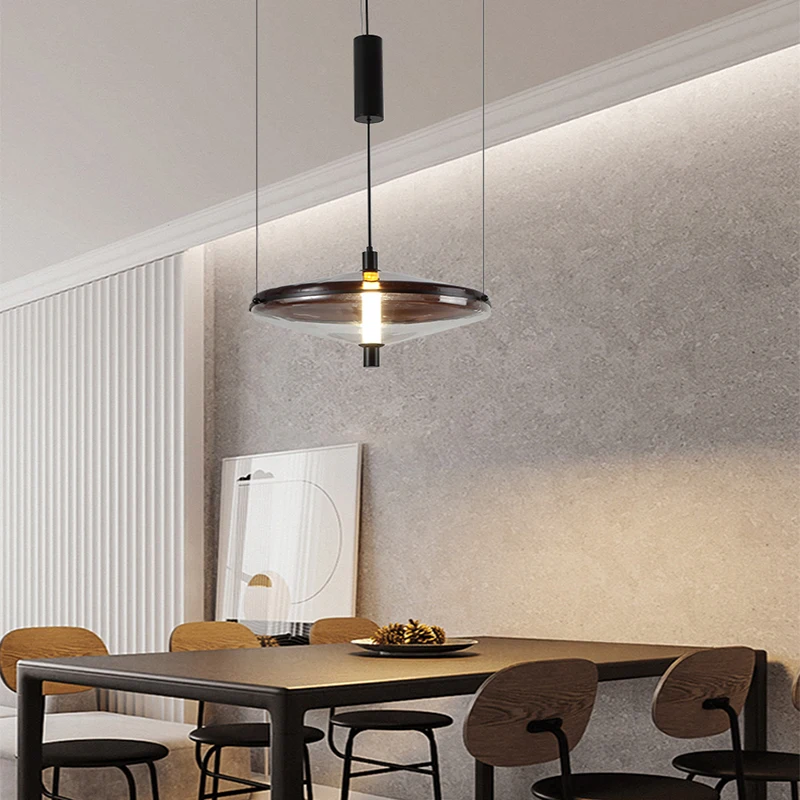 Новый стиль люстра для гостиной столовой простой скандинавский цвет с летающей