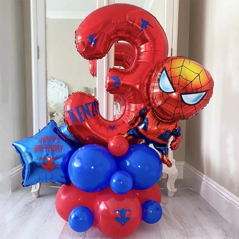 

16 шт./набор, воздушные шары «Человек-паук»