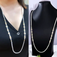 missvikki luxury new design 2pcs long necklace earrings jewelry set sagging to the chest super original fashion accessories