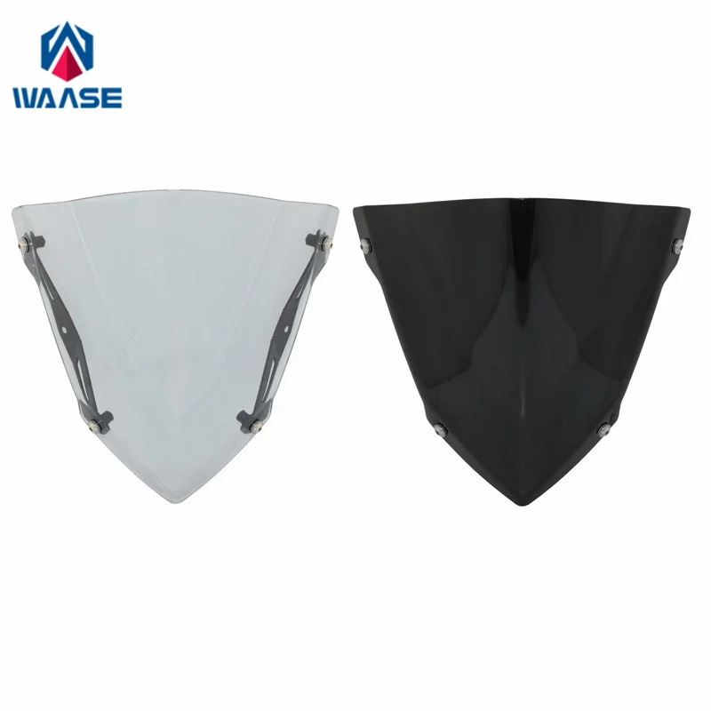 

waase For Yamaha MT-03 MT-25 MT03 MT25 2020 2021 2022 Windscreen Windshield Wind Deflector Shield Screen Visor Glass w/ Bracket