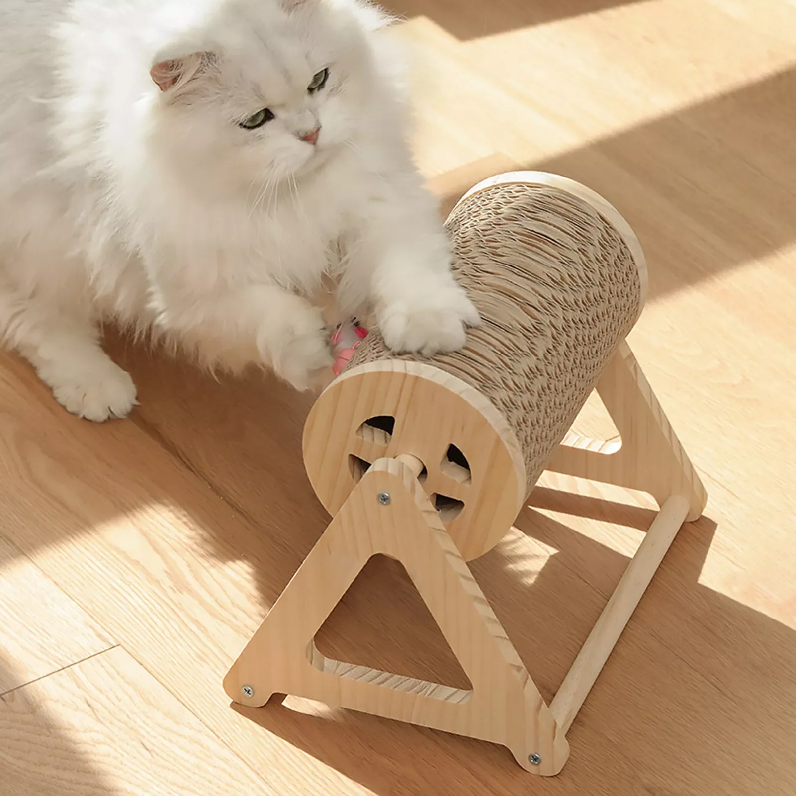 

2023NEW Cat Wheel Roller Scratching Board Rotatable Kittens Cat Scratcher Supplies Grinding Paws Toys Cats Scratcher Pet Furnitu