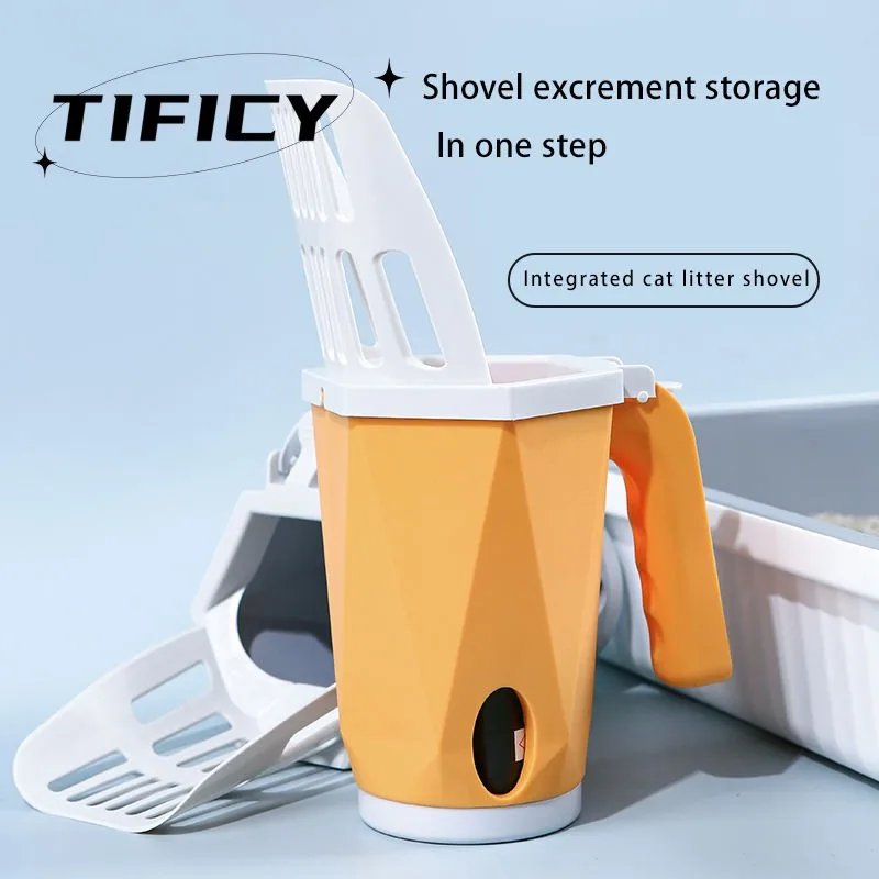 New Cat Litter Shovel Self Cleaning Cats Litter Scooper Portable Cat Litter Box Kitten Toilet Cleaning Tool Pet Cat Supplies