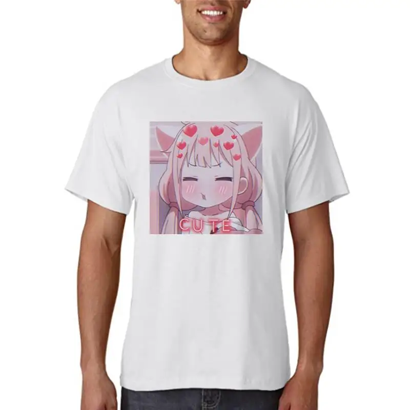 

Новые милые футболки с японским аниме мультяшным принтом, свободная футболка с коротким рукавом, летние женские рубашки в Корейском стиле Харадзюку