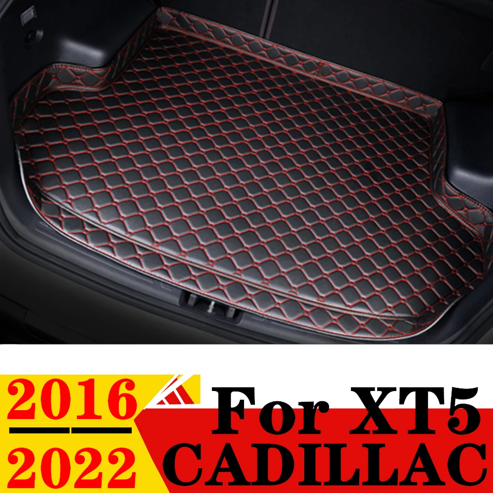 

Коврик для багажника автомобиля Cadillac XT5 2016 2017-2022, высокобоковой водонепроницаемый задний коврик для груза, коврик, аксессуары для авто, подкладка для багажника