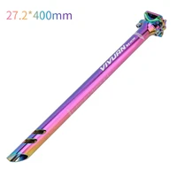 full cnc stem 6080mm bicycle seatpost colorful dh xc mtb road 27 231 6mm400mm mountain bike seat post rainbow tube