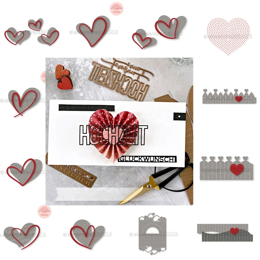 

2023 Arrival Valentine's Day Heart New Metal Cutting Dies Decor Scrapbooking DIY Craft Card Paper Punching Embossing Handmade