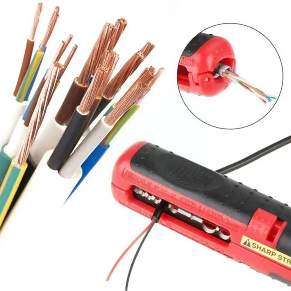 

Многофункциональная ручка для зачистки кабеля, плоскогубцы, ручка для зачистки электрических проводов, вращающийся коаксиальный инструме...