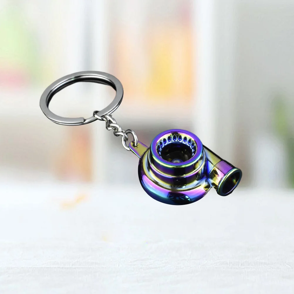 

Auto Parts Model Gunmetal Keyring Creative Turbocharger Keychains Toy key Holder Fashion Jewelry Driver's Best Gift(Colorful)