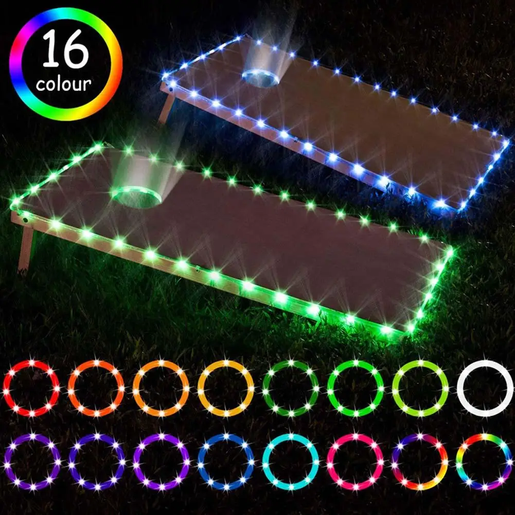 

Led String Light Rgb 16 Color Changes 4 Modes Infrared Remote Control Outdoor Ip65 Waterproof Lamps