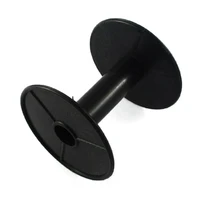 10pcs plastic spools wheel black empty wire bobbins round for beading cord string ribbon jewelry accessories f80