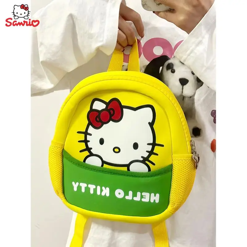 

New Anime Cartoon Sanrios Backpack Hello Kittys Fashion Cute Girl Shoulders Backpack Student Schoolbag Children's Gifts