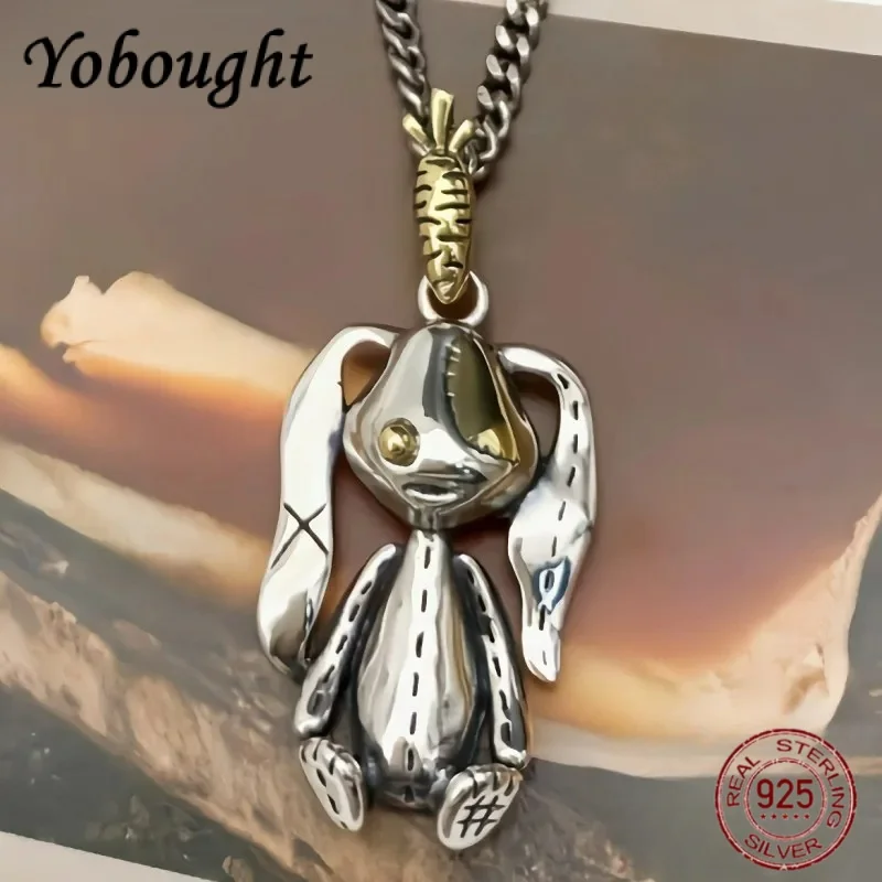 Новые ювелирные изделия из серебра s925 аксессуары модные куклы-кролики подвески