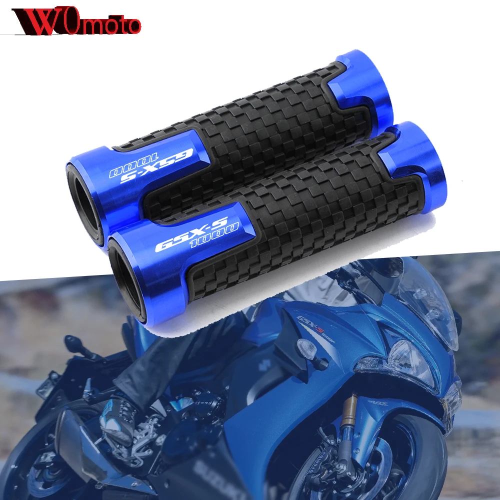 

For SUZUKI GSX-S 1000 GSXS1000 GSXS GSX-S1000 22mm 7/8" Universal Motorcycle CNC Aluminum Rubber Handlebar Grip Anti-slip Design