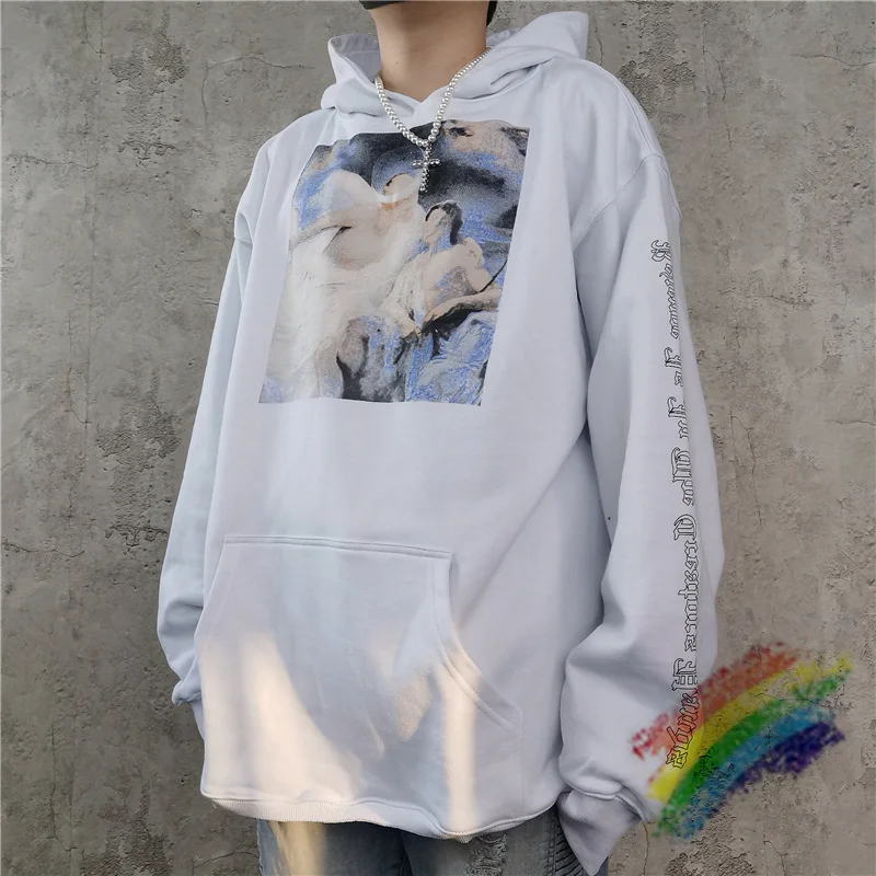 

Revenge XXXtentacion Hoodie Men Women 1:1 Best Quality Pullover Heaven Angel Oil Painting Gradient Printing Hooded Sweatshirts