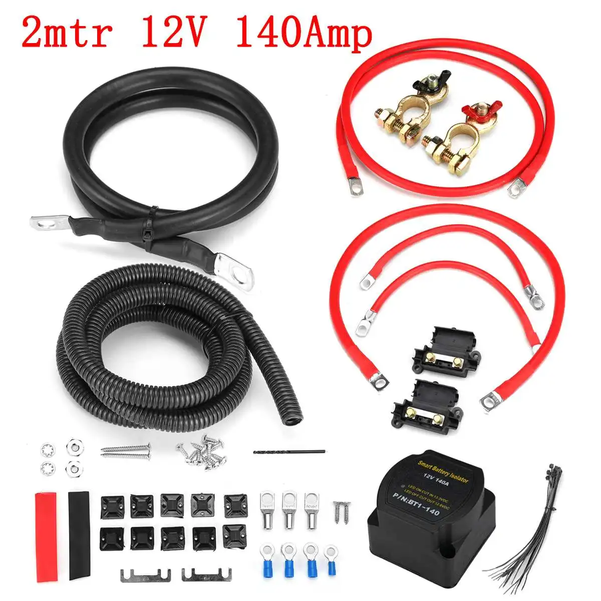 

Split Charge Kit Relay 12V 140 Amp Voltage Sensitive Waterproof For Car RV Camper Yacht