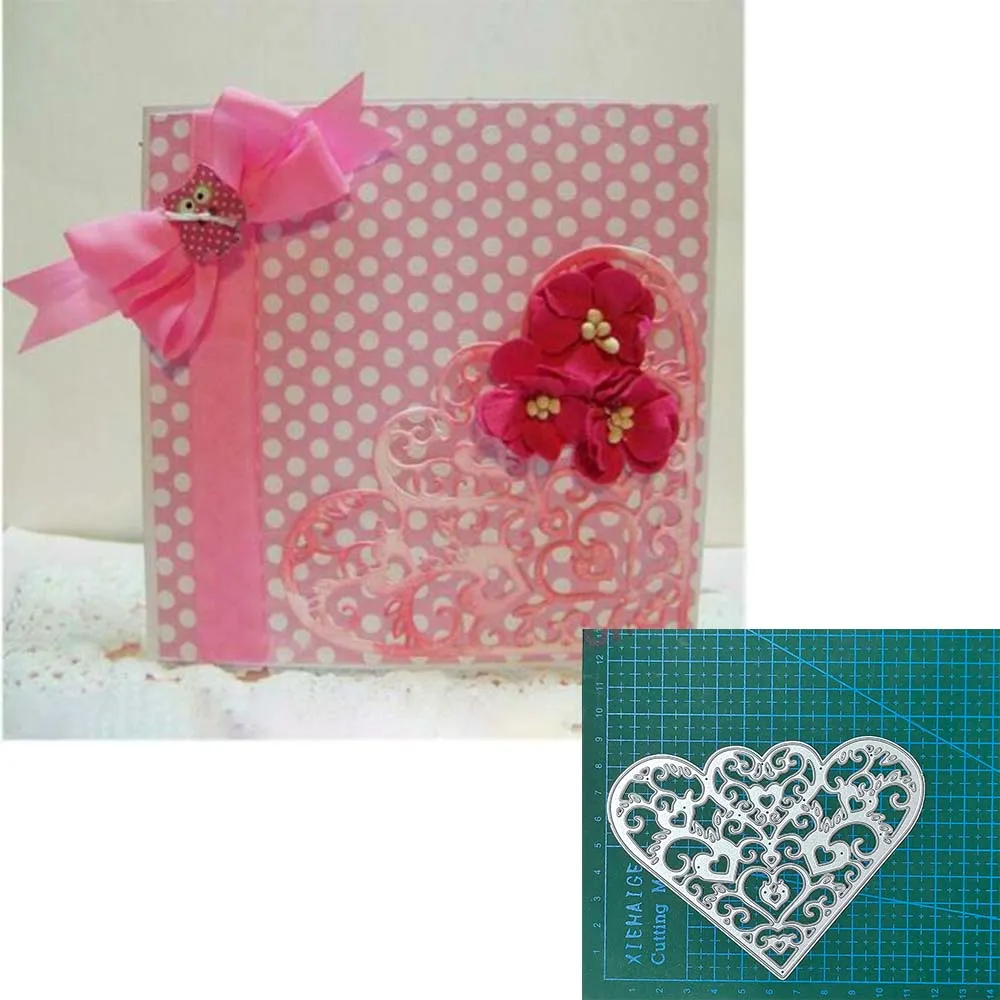 Металлические штампы для скрапбукинга в форме сердца и птиц изготовления