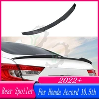 high quality abs plastic car rear trunk spoiler rear wing lip trim for honda accord 10 5th 2021 2022