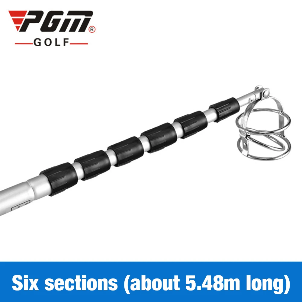

PGM Golf Ball Pick Up Tools Telescopic Golf Ball Retriever Retracted Golf Pick Up Locking Scoop Picker Golf Ball Catcher
