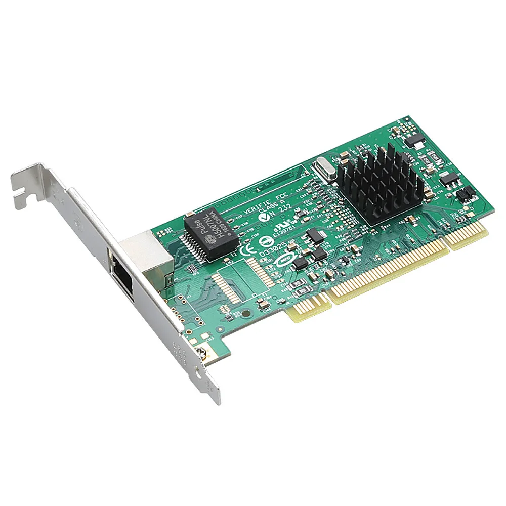 Intel 82545 10/100/1000 Мбит/с pro1000 8492 Гигабитный адаптер сетевой карты PCI Бесшумный порт RJ45