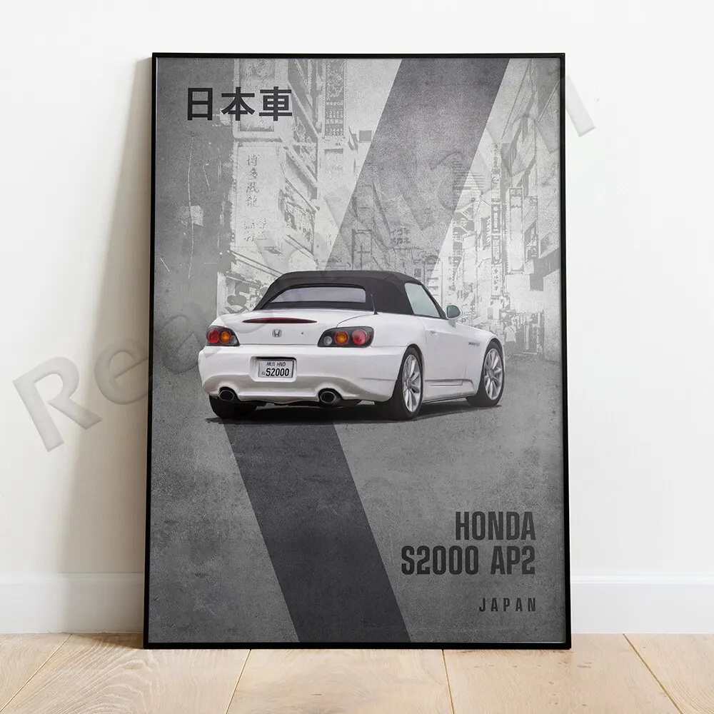 

Nissan Skyline GT-R R34 JDM Печатный Постер Супер Спортивный Автомобиль Настенное Искусство Nissan Silvia S15 Hon