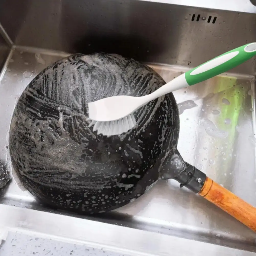 

Щетка-Сковорода многоразовая плотная щетина противоскользящая Высокоэффективная щетка для кастрюль инструмент для чистки