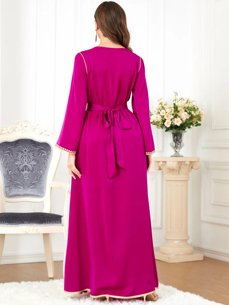 Eid 2023 Ramadan Muslim Abaya Dress Women Maxi Dresses Jilbab Turkey Islamic Vestidos Elegant India Moroccan Kaftan Arab Elbise