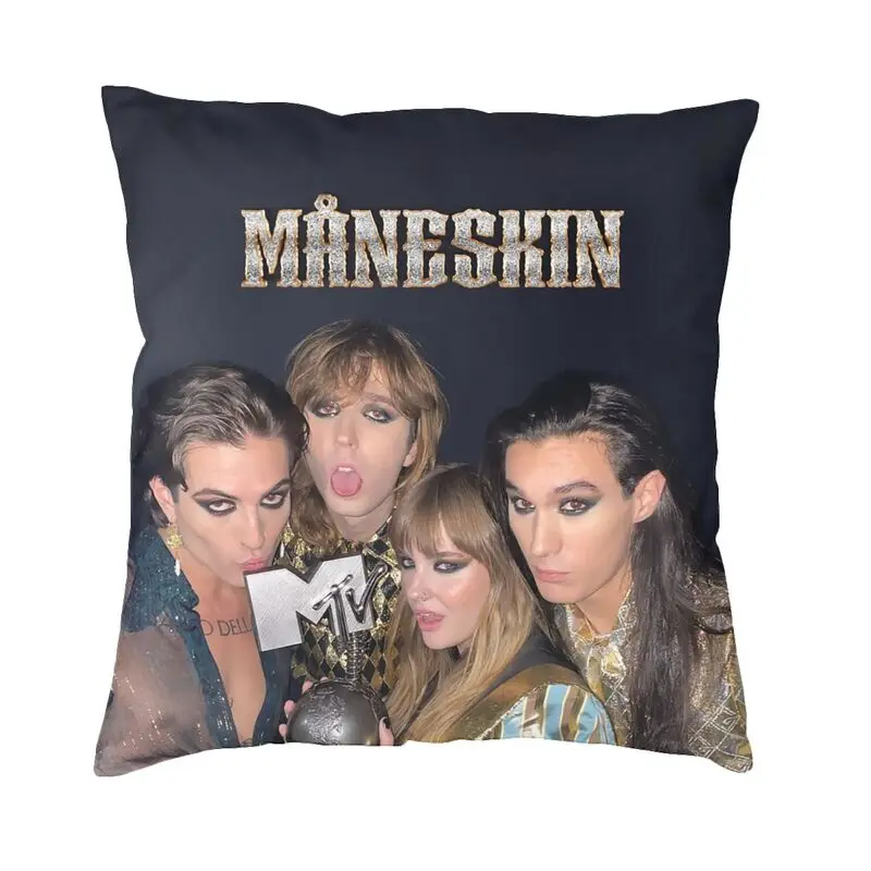 

Наволочки Maneskin Winner для диванных подушек, украшение для дивана, Италия, рок-группа, квадратная декоративная подушка, 40x40 см
