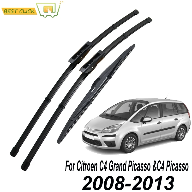 

Щетки стеклоочистителя Misima для Citroen C4 Grand Picasso/C4 Picasso 2008 2009 2010 2011 2012 2013, комплект переднего и заднего стекла