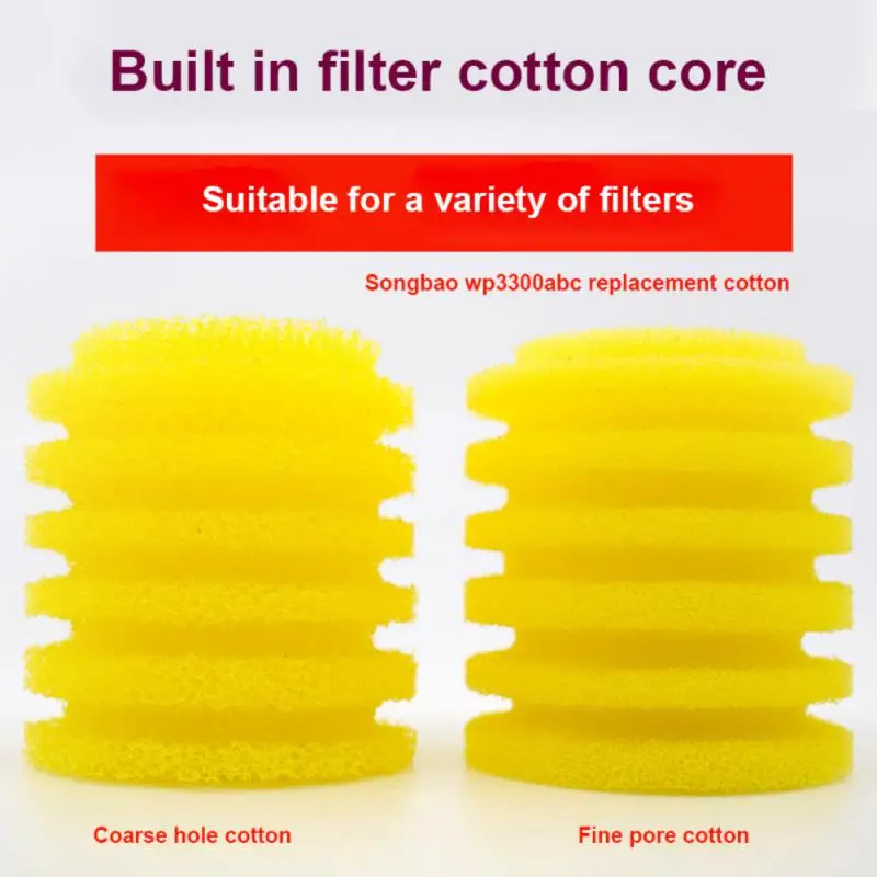 

Silent Internal Aquarium Sponges Filter Element Submersible Water Pump Overflow Internal Sponge Replacement Aquatic Pet Supplies