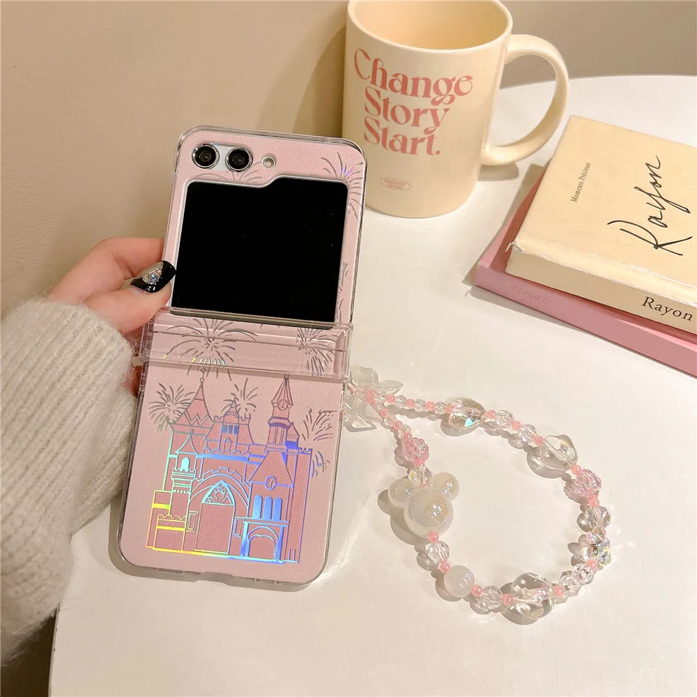 Симпатичный Прозрачный лазерный браслет с бабочкой и замком петлей для Samsung Galaxy Z