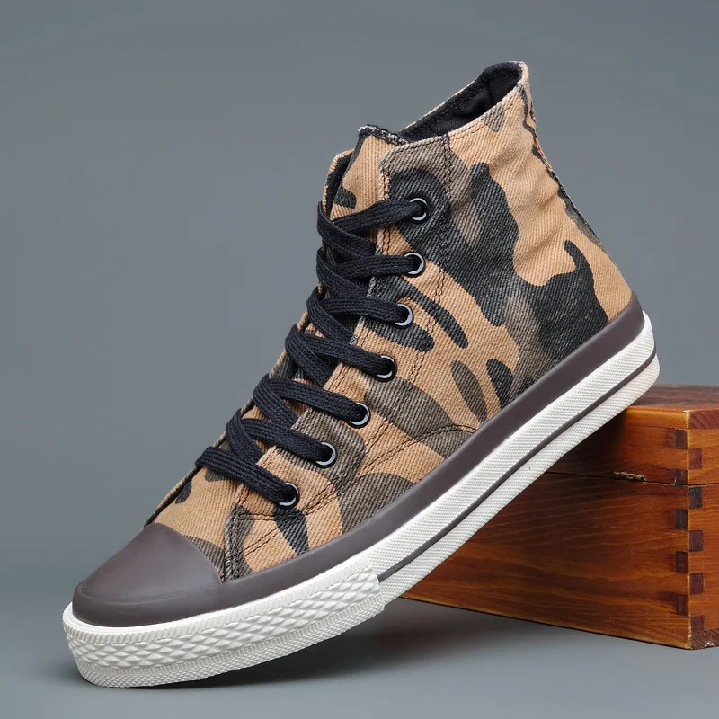 

Men Shoes Original Canvas Shoes Mens High Top Sneakers Fashion Casual Lace-up Vulcanized Shoes Male Tenis Zapatillas De Deporte