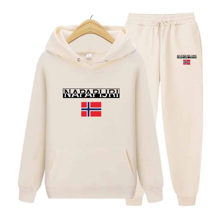 

Men's Casual Sets Hoodies+Pants Spring/Autumn Sport Suits Hip Hop Sweatshirts Tracksuit Sportswear Solid Color Set Streetwear
