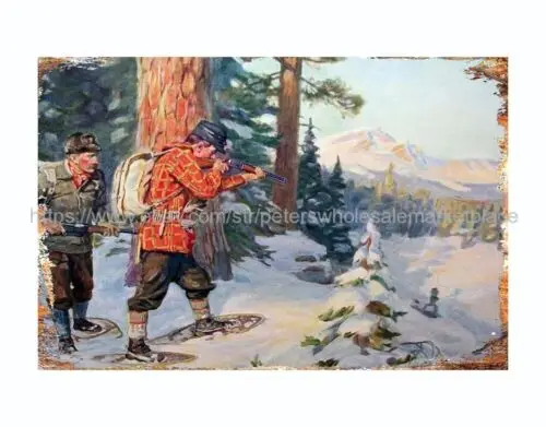 Классический металлический жестяной знак для охоты с лосями Филип Goodwin