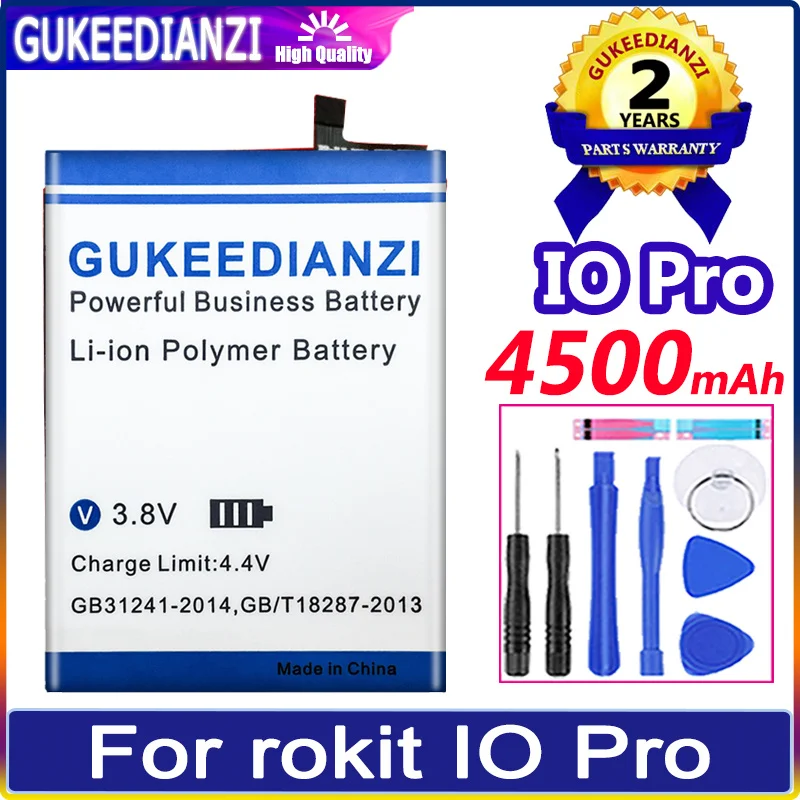 

IO Pro 4500mAh Large Capacity Mobile Phone Replacement Battery For rokit IOPro High Quality 0 Cycles Battery Li-polym Bateria