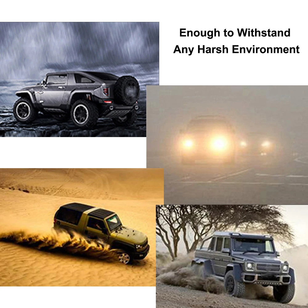 6D Ultra Slim LED do świateł roboczych 7-calowych przeciwmgielnych 4x4 motocykli Offroad 4WD SUV ATV Ciągniki 12V 24V